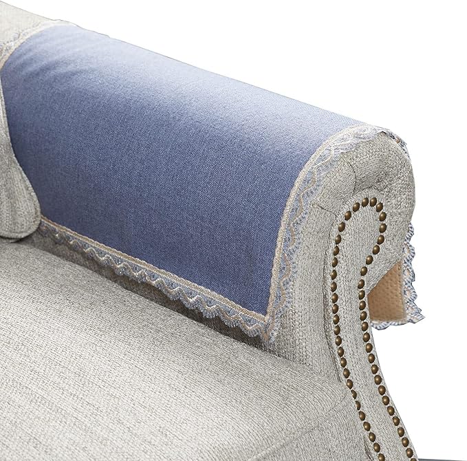 MINJIATEX Couch arm Covers, Non-Slip lace Sofa arm Covers Set of 2 Washable by MINJIATEX