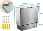 Pochar Stainless Steel Mailbox for Walls, Heavy Duty Wall Mounted Mailbox - Image 3