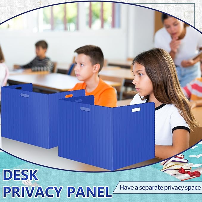 24 Pcs Desk Dividers for Students 14 × 17.5 × 14 Inch Plastic Durable and - Image 7