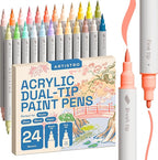 ARTISTRO 24 Pastel Acrylic Paint Markers by ARTISTRO