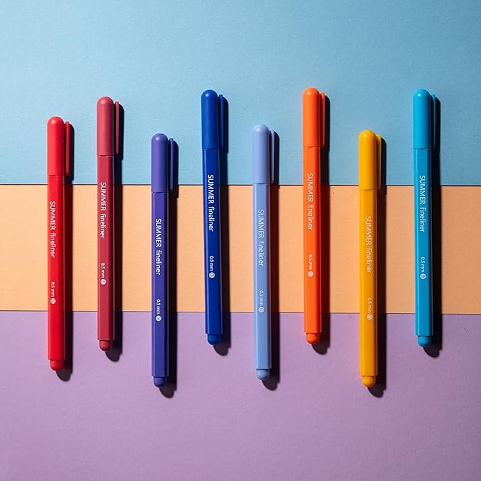 DIVERSEBEE Fine Tip Pens, 8 Bible Pens No Bleed Through, 0.5mm Fine Point - Image 5