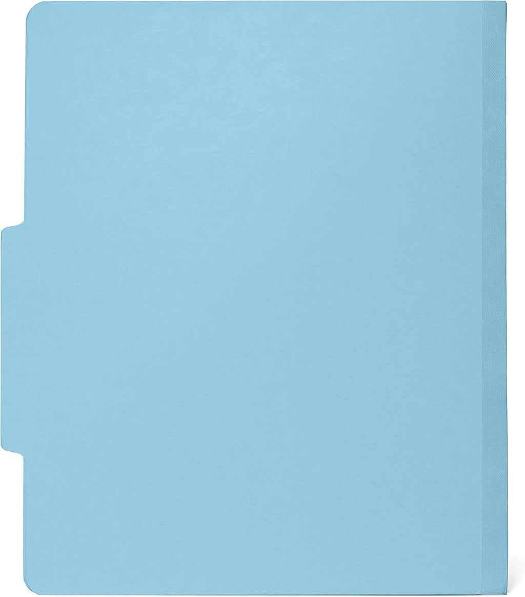 Blue Summit Supplies 10 Classification Folders, 2 Divider, Light Blue | Heavy-duty, letter size, 2 in expansion, 2 prong fasteners, 2 dividers, for medical and legal files