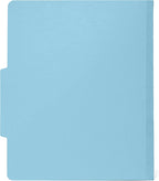 Blue Summit Supplies 10 Classification Folders, 2 Divider, Light Blue | Heavy-duty, letter size, 2 in expansion, 2 prong fasteners, 2 dividers, for medical and legal files
