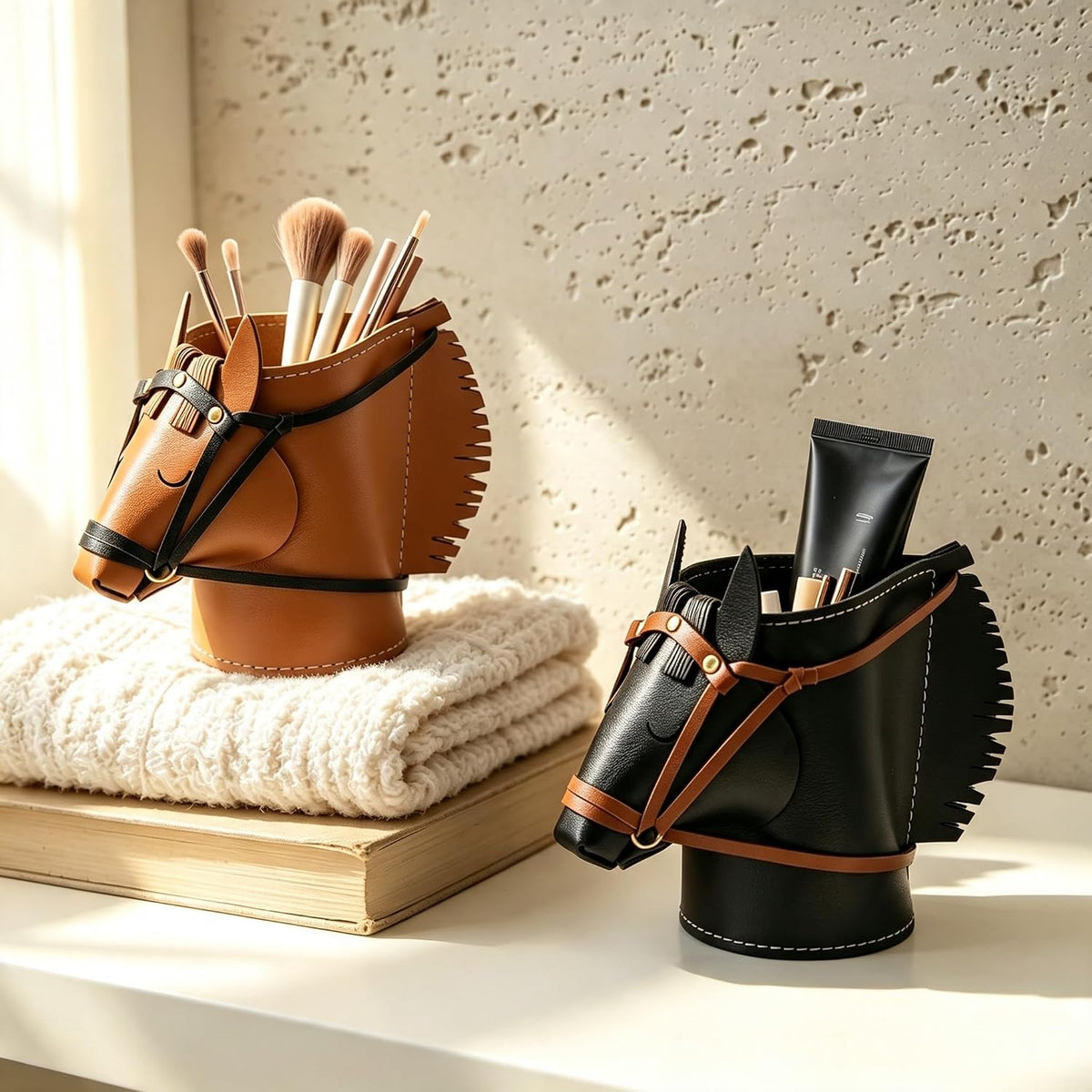 Cute Horse Pen Holder for Desk,Unique Decor for Office,Home,Gift,Accessory