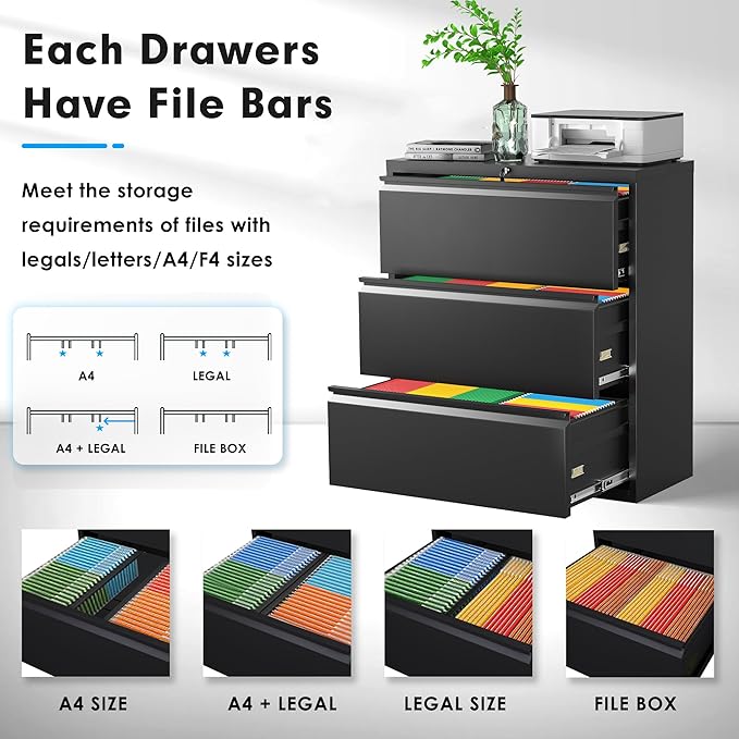 Pataku Metal Lateral File Cabinet - Image 4