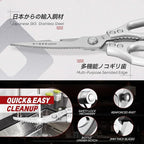 TIVOLI Kitchen Scissors Set Silver, Japanese Stainless Steel Kitchen Shears - Image 2
