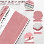 Light Red Lined Spiral Journal Notebook - Image 4