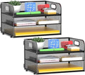 MINDEPOT 3-Tier Paper Letter Organizer Tray by MINDEPOT