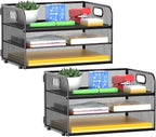 MINDEPOT 3-Tier Paper Letter Organizer Tray by MINDEPOT