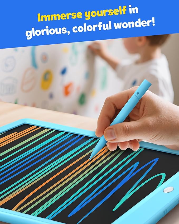 TEKFUN LCD Writing Tablet for Kids, 10-inch Coloring Drawing Pad, Mess Free - Image 6