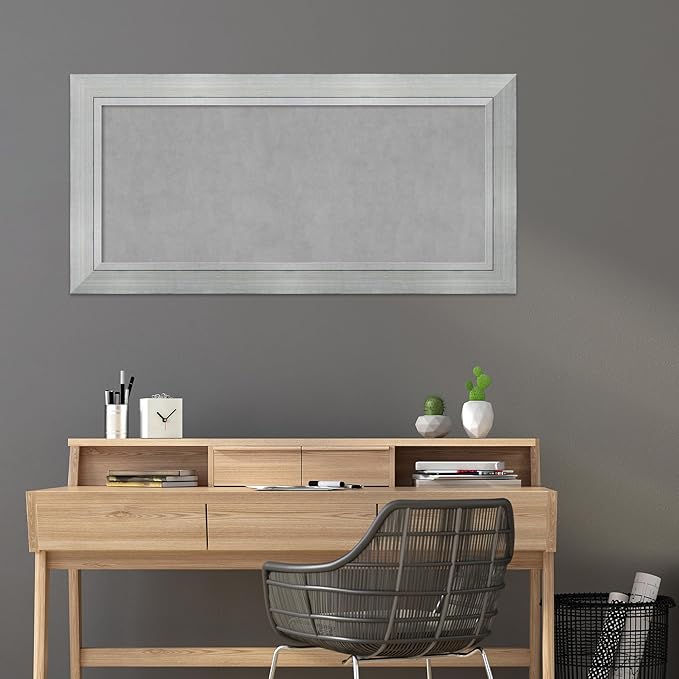 Amanti Art Silver Framed Magnetic Board 27x55 Oversize Vision Board - Image 6
