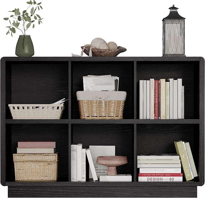 ChooChoo 6 Cube Storage Organizer, Wooden Bookcase - Image 4