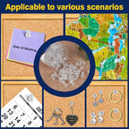 DANRONG 800 PCS Clear Push Pins, Standard Thumb Tacks - Image 7