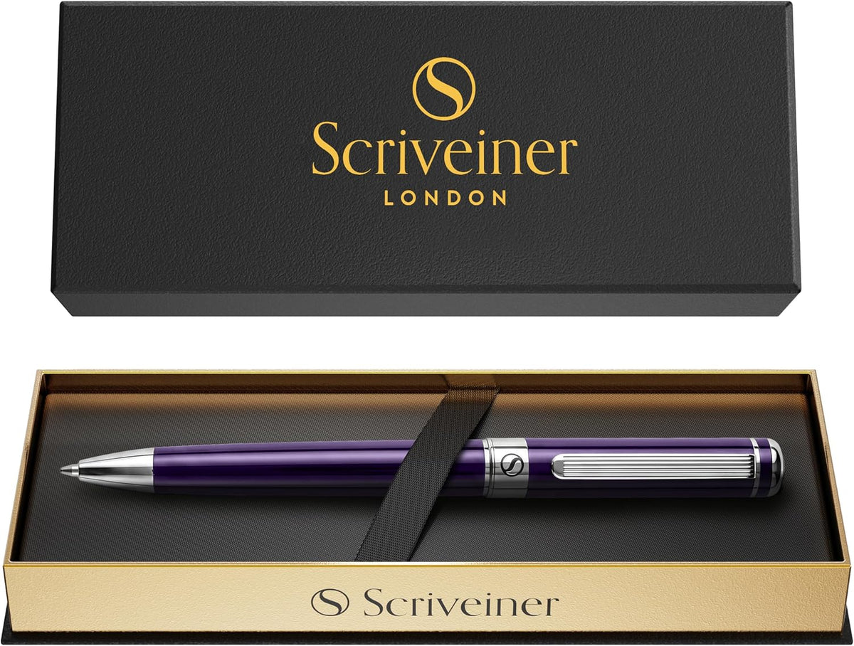 Scriveiner Aubergine Lacquer Ballpoint Pen - Stunning Luxury Pen, Schmidt Bla...