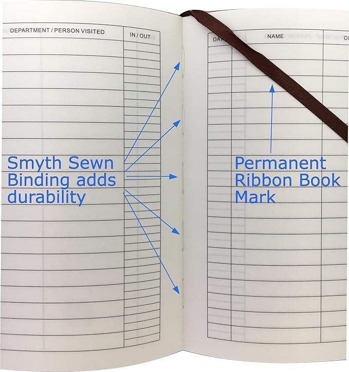 Officewerks Visitors Register & Guest Book, 120 Pages, 8 7/8" X 7", Durable - Image 8
