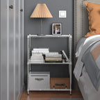 M MZG 450 lbs Wire Storage Shelving 3-Tier Utility Shelving Unit Steel - Image 7