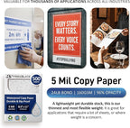 TerraSlate Copy Paper Waterproof Laser Printer, Rain Weatherproof, 5 Mil - Image 6