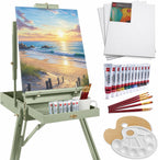 best choice products art easel for painting, portable, main product view
