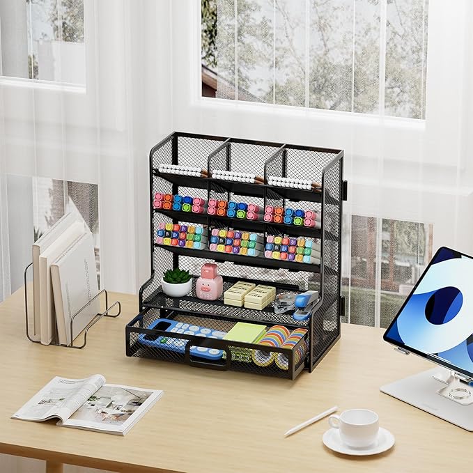 Marbrasse Larger Mesh Desk Organizer - Image 8
