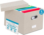 Internet's Best Collapsible File Storage Organizer Box by BIRDROCKHOME