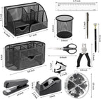 17 in 1 office desk organizer set for shown in use