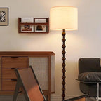Oatmeal linen Textured Lamp Shades Set of 2 Medium Drum Lampshade 14``Top x - Image 6
