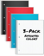 Dunwell Graph Paper Notebook 8.5 x 11 Plastic Cover, 100 Sheets, Perforated - Image 7