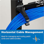 ICC 1.25” Plastic Cable Management Ring, Horizontal, Rack or Wall Mount - Image 4