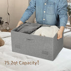 Graciadeco 75 Quarts Extra Large Decorative Storage Bins - Image 3