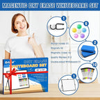 Grtard Dry Erase Magnetic White Board, Portable Small Whiteboard Set, Dry Erase - Image 2