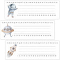 Space-Themed Students Name Tags by Unknown