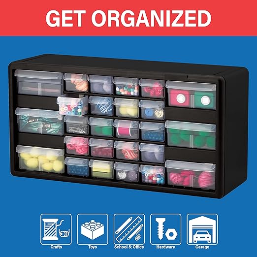Akro-Mils 26-Drawer Plastic Drawer Storage Cabinet - Image 4