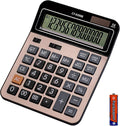 HIHUHEN Large Computer Electronic Calculator Counter Solar & Battery Power 14 by HIHUHEN