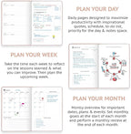 Wyze Planner Undated Daily Planner – 1-Year B5 Productivity Organizer - Image 4