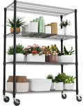 M MZG 4 Tiers Shelf 2640 lbs Steel Storage Shelving Utility Shelving Unit Steel by MEIGAOPLASTICANDMETALHKCOLIMITED