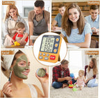 FCXJTU Digital Dual Triple Kitchen Timer, 3-Channel Magnetic Countdown Timer - Image 6