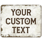 Rustic Custom Sign, Personalized Metal Signs, Gift by SigoSigns