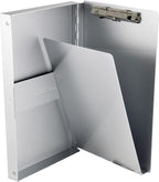 Saunders Recycled Aluminum Snapak Form Holder, Memo Size, Fits Paper Size up to 6 x 10 inches (10507) | Stops carbon-copy bleed-through, side pocket holds 30+ forms, weather-resistant snap closure, recycled aluminum, USA-made