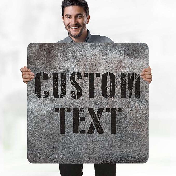 Custom Sign, Custom Street Sign, 11 Font Colors, 13 Font Styles, 4 Hole Options - Image 2