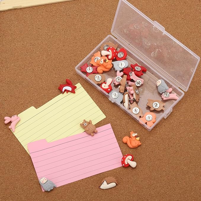 Thumb Tacks 30Pcs Push Pins for Cork Board Bulletin Board - Image 3