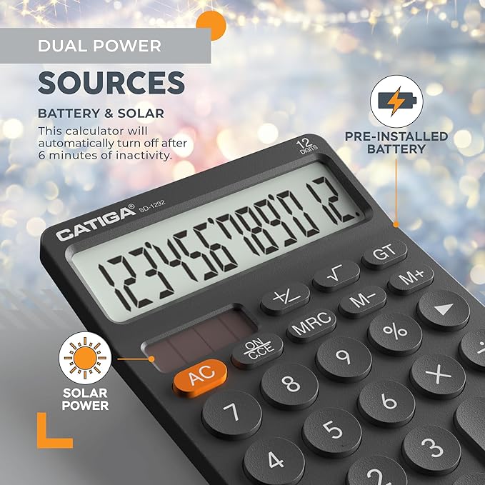 CATIGA 12 Digit Desktop Calculator - Image 5
