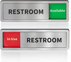 Restroom Sliding Door Signs Do Not Disturb, In Use/Available Slider Sign by Abudada