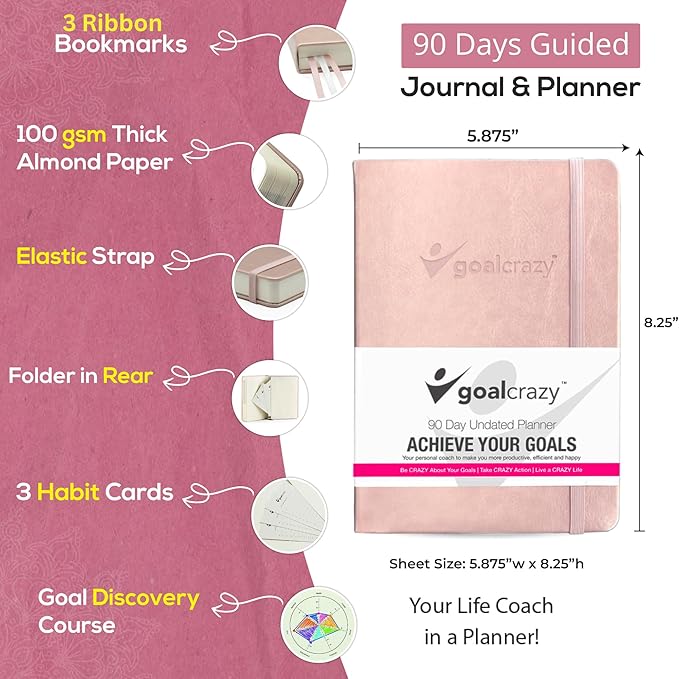 Undated Daily Planner to Achieve Your Goals 2025-2026 - Image 2