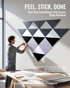 PebblingQ Felt Wall Tiles Bulletin Board, Modular Decorative Panels - Image 5