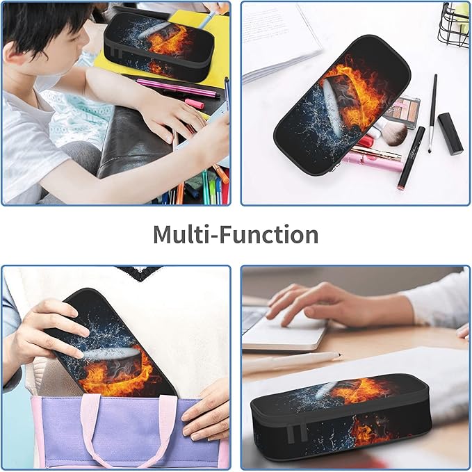 YIJIUWKIS Hockey Pencil Case for Kids Boys, Large Capacity Pencil Box Storage - Image 5