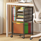 5-Tier Rolling File Cart Under Desk by Feyejade