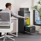 BYNSOE 3 Drawer File Cabinet - Image 2