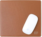 Leatherology Cognac Classic Leather Mouse Pad – Full-Grain Leather Desk Pad by Leatherology