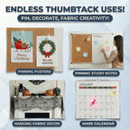 Push Pins 200Pcs Thumb Tacks: Clear Push Pin - Image 7