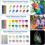 H & B Art Supplies, 72 Pack Drawing Supplies - Image 3